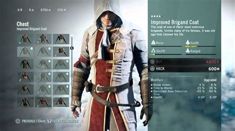 assassin's creed unity best gear